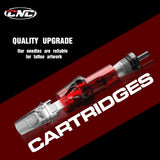 CNC Police Tattoo Needle Cartridges Round Magnum RM 20PCS