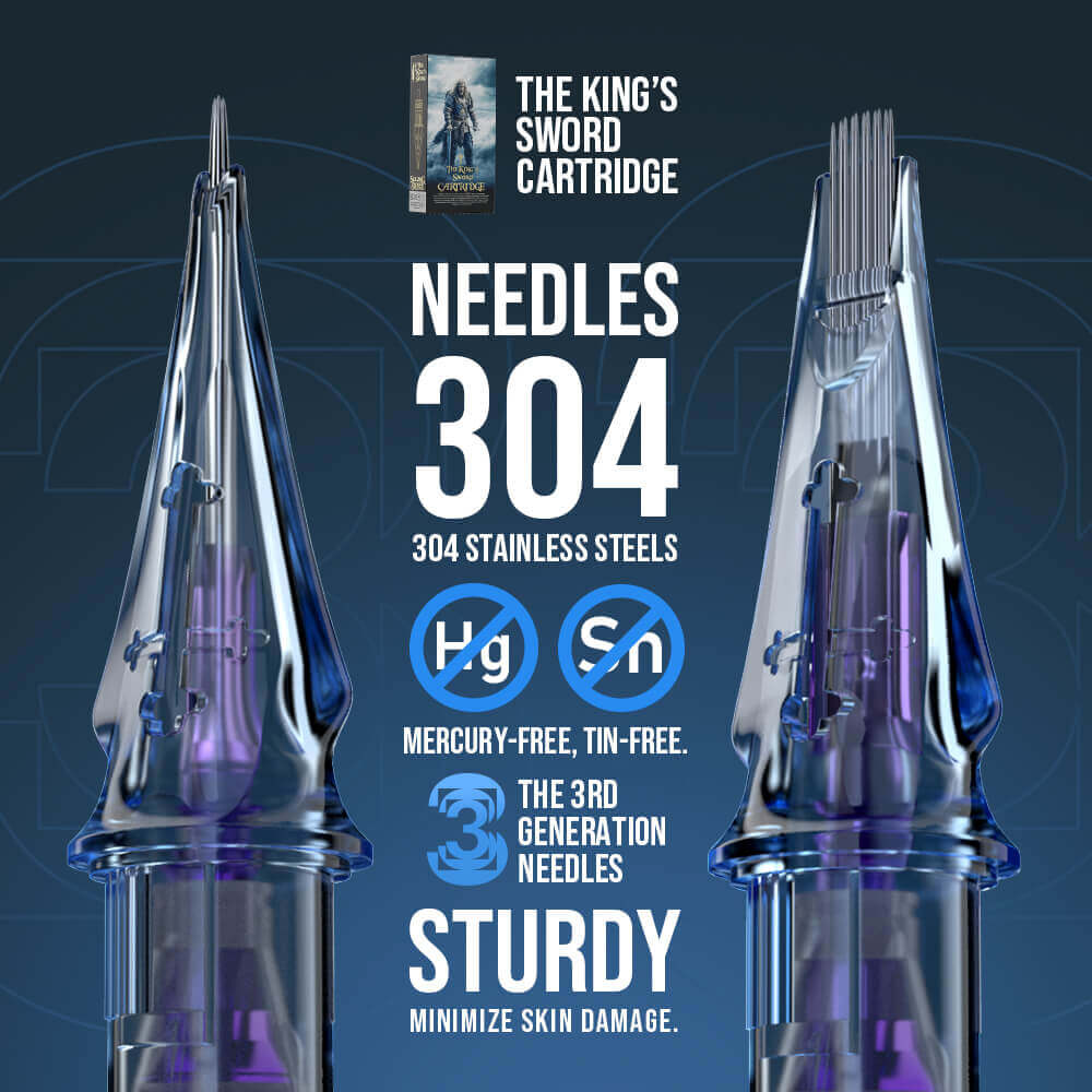 Tattoo Needle Cartridges Weaved Magnum M1 20PCS The King's Swords